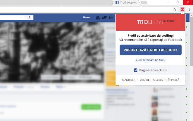 Trolless from Chrome web store to be run with OffiDocs Chromium online